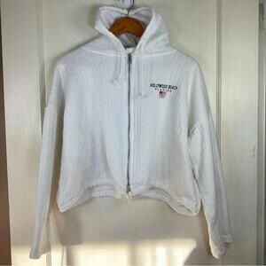 Vintage Hollywood Beach Zip Up Hoodie